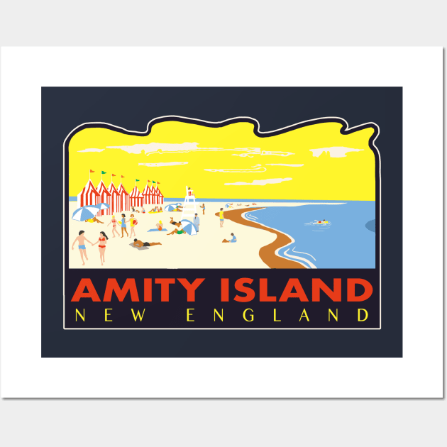 Vintage Amity Island Wall Art by theSteele